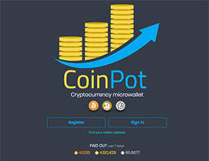 Recensione di Coinpot Anteprima sito di Coinpot.co