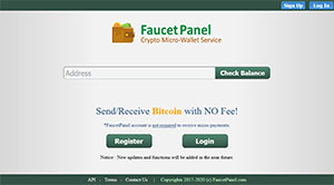 Recensione di FaucetPanel Anteprima sito di FaucetPanel.com
